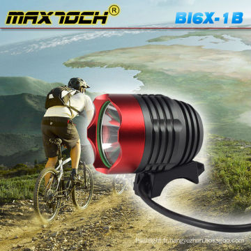 Maxtoch BI6X-1B 1000LM CREE XML T6 4 * 18650 Pack En Aluminium LED Vélo Support De Lumière